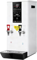 2500W Professional Commercial Electric Hot Water Dispenser With LCD Touchscreen And Built-in Water Purifier (White 220V) for Tea Coffee Shop Dessert Shop Hotel（45L/H Output） B