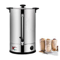 Commercial Hot Water Urn Dispenser, 8-45L Stainless Steel Electric Tea Urn with Tap, Insulated Beverage Server for Coffee, Tea, Milk - Office, Restaurant, Cafe Use