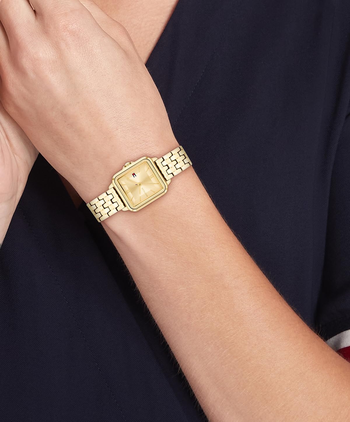 Tommy Hilfiger Women's Quartz Two Tone Stainless Steel Bracelet Watch, 22.5mm