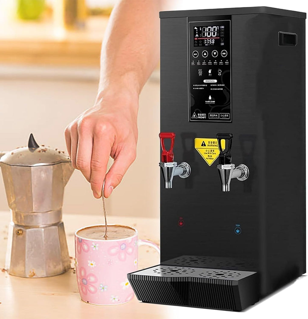 Commercial Water Boiler, Electric Commercial Hot Water Dispenser, Automatic 3000W Heating, for Tea Coffee Shop, Restaurant, Home, Office,Black