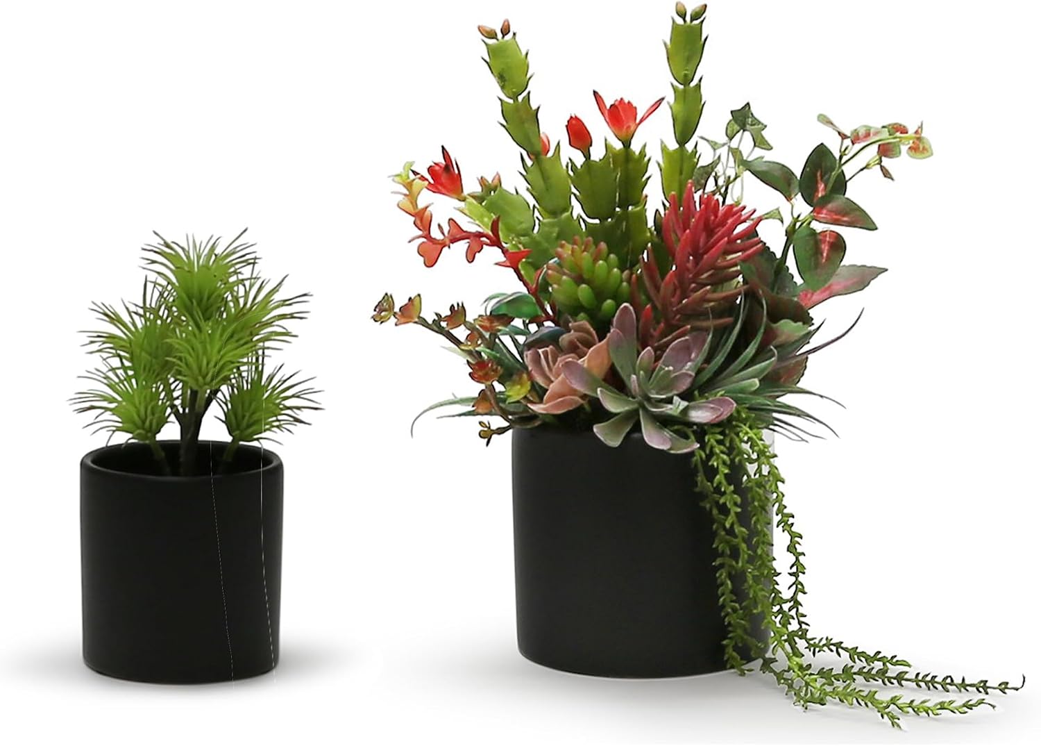 WGVI Matte Black Ceramic Cylinder Vase Width 3.75' Height 4', Flower Arrangements, Candle Holder, Terrarium Planter Pot, Tabletop Storage Container Organizer Pen Brush Holder, Bulk Wholesale, 24 Pcs