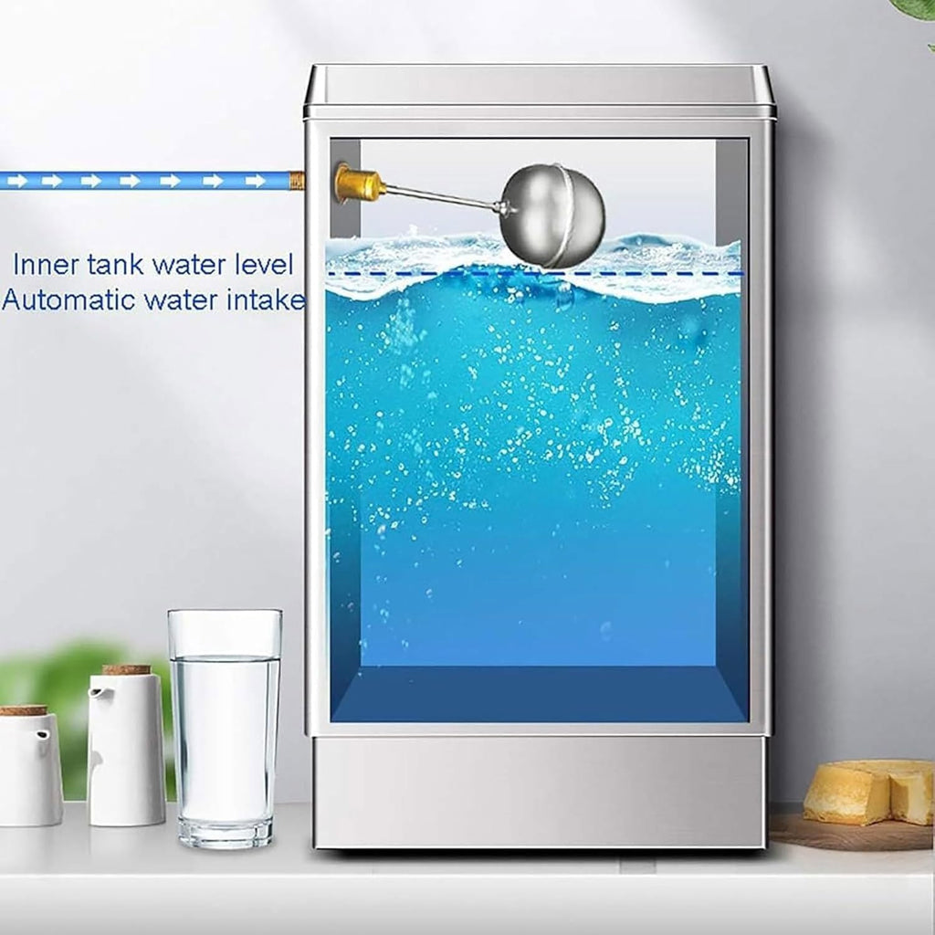 Automatic Water Boiler, Dual Filtration Automatic Water Replenishment, 40L Commercial Stainless Steel Water Dispenser for Restaurants, Canteens, Cafeterias, Bakeries