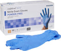 McKesson Confiderm 3.5C Nitrile Exam Gloves - Powder-Free, Latex-Free, Ambidextrous, Textured Fingertips, Chemo Tested, Non-Sterile - Blue, Size XS, 200 Count, 10 Boxes, 2000 Total
