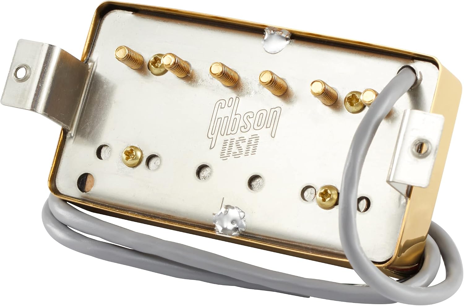 Gibson 490R Modern Classic Rhythm Humbucker Pickup, Double Black with Gold Cover