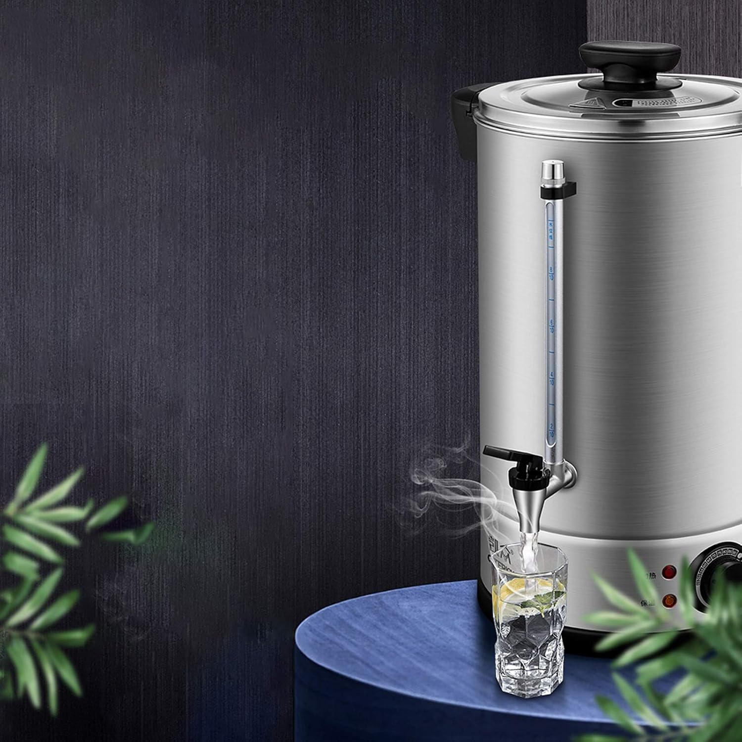 Stainless Steel Catering Boiler, 8L Coffee Hot Water Dispenser, Beverage Commercial Water Dispenser Milk Tea Insulation for Beverage Store Party