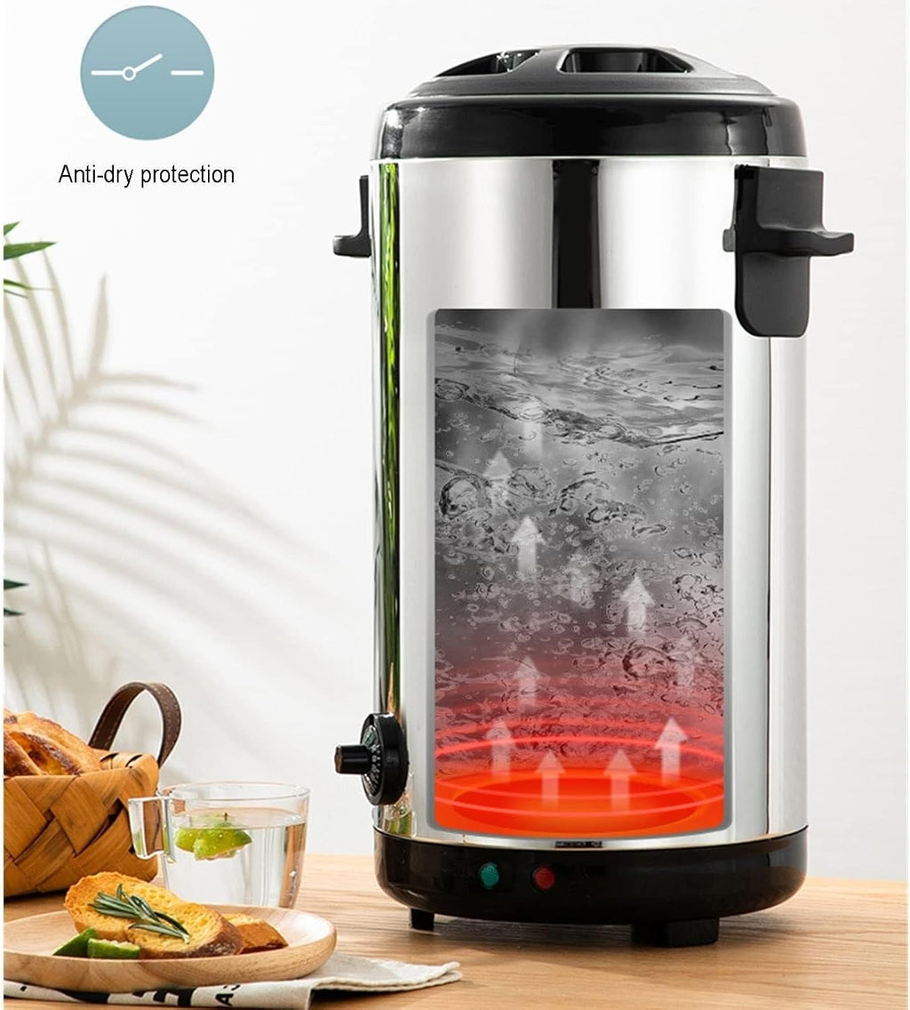 8L Thermo Pot Electric Water Boiler with Spigot, Adjustable Temperature 30-110℃, Hot Water Dispenser for Coffee, Tea, Buffet Parties