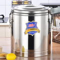 Stainless Steel Insulated Barrel, Soup Barrel Commercial Beverage Dispenser Coffee Urn for Hot Water Milk Tea Coffee Juice Home Party Use/Silver/40L