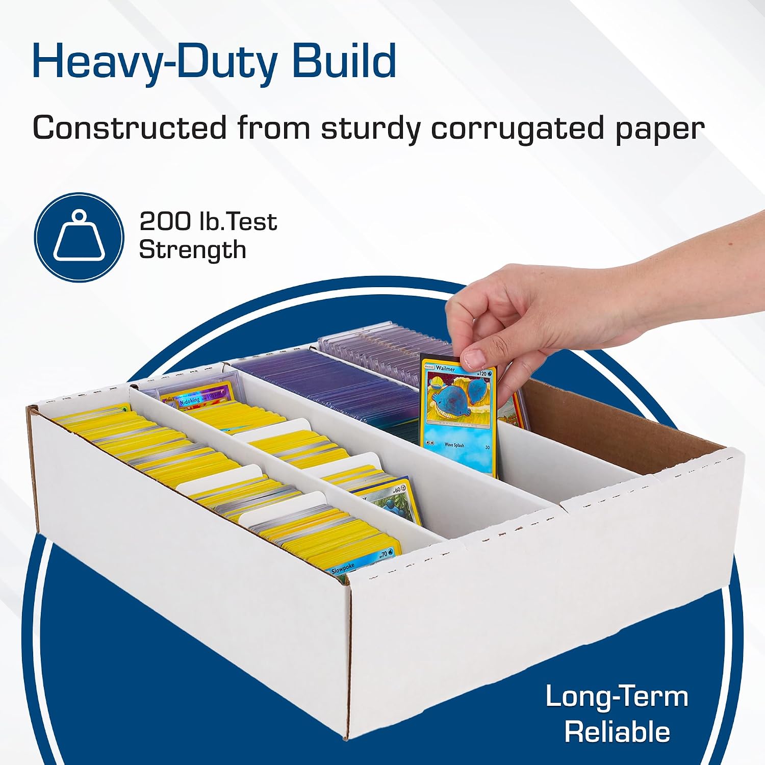 BCW Monster Box - 10ct Trading Card Storage Box | Holds 3200 Cards | Sports & TCG Card Organizer