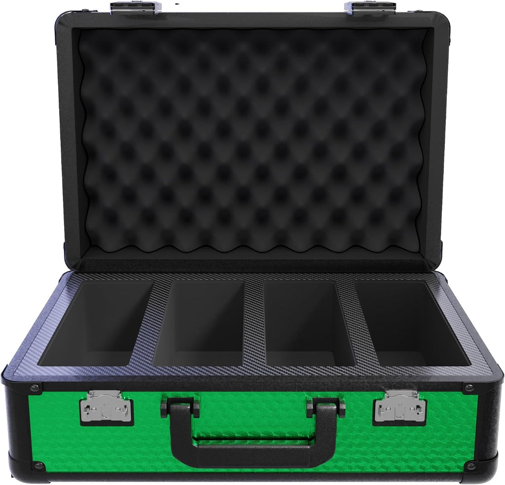 Zion Cases Slab Case XL Graded Card Case; The Original Slab Case for Graded Cards; Fits PSA, BGS, HGA, and CSG Graded Trading Card Slabs; Ideal Travel Storage Solution; (Cubed Green)