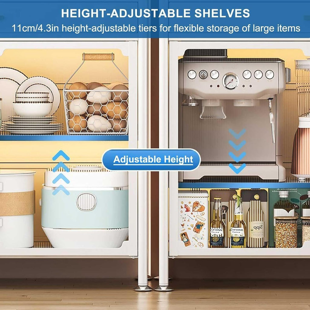 5-Tier Kitchen Bakers Rack with Drawer, Adjustable Shelves & Pegboard, Utility Storage Cabinet with Hooks, Power Outlets(Black,147.5x60cm/58x23.6in)