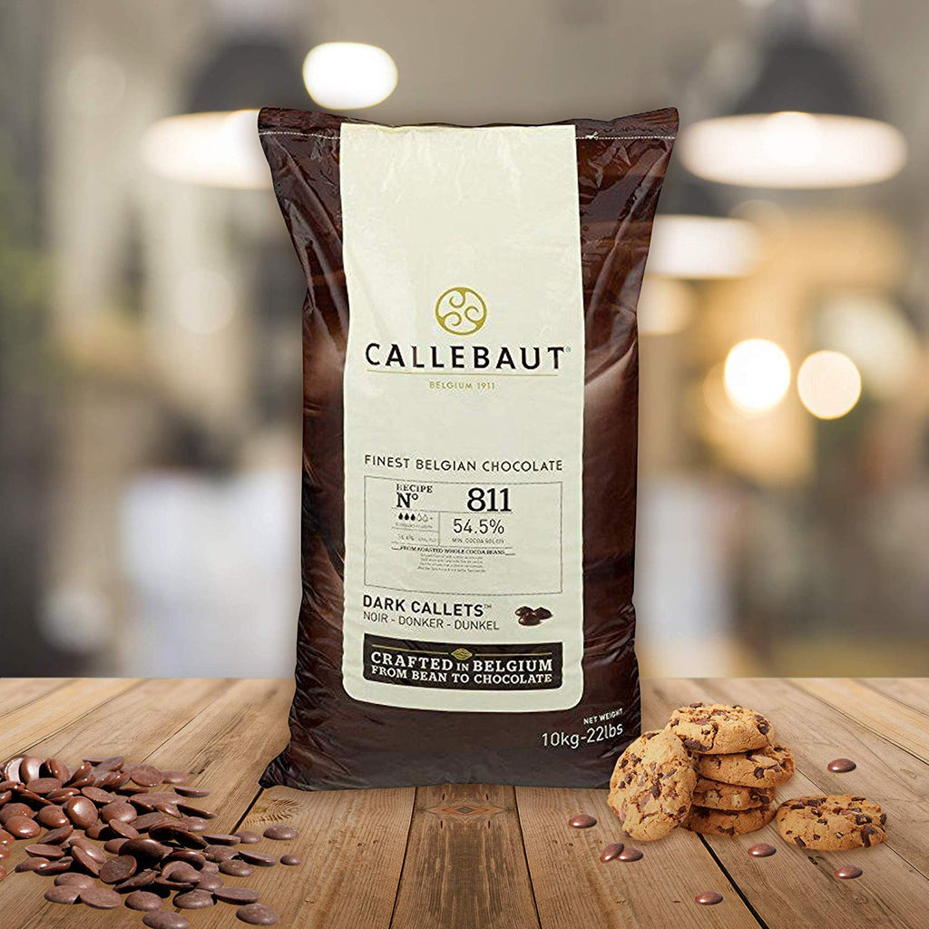 Dark Couverture 54.5% - Callets - 22 Lbs, Gluten Free, Kosher