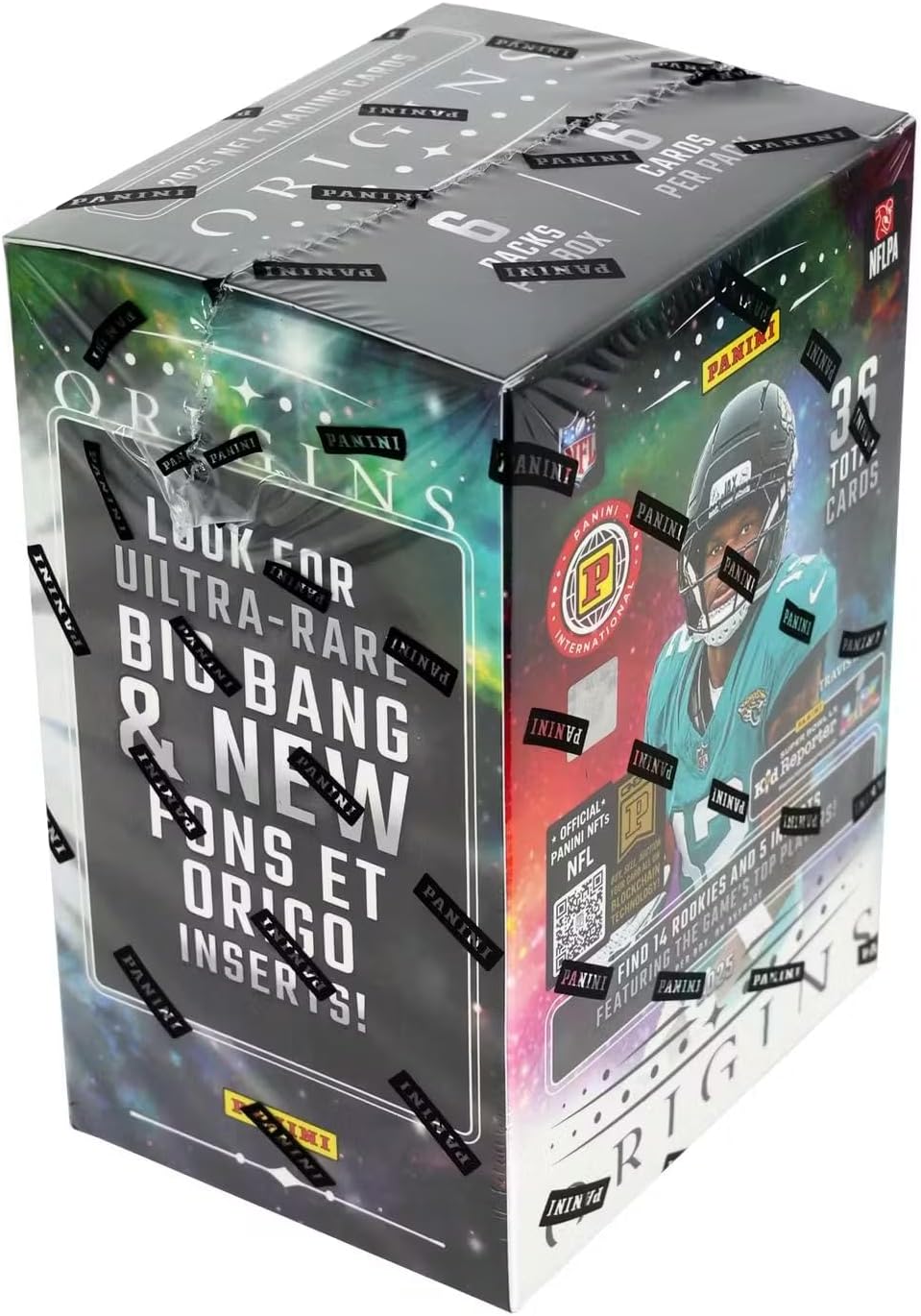 2025 Panini Origins Football International 6-Pack Blaster Trading Card Box (Find 14 Rookies Per Box)