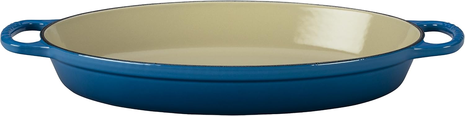 Le Creuset Enamel Cast Iron Signature Oval Baker, 2.25 quart, Marseille