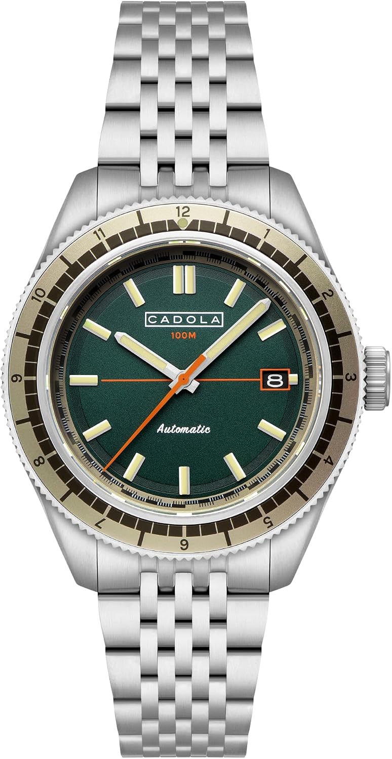 Cadola Men's 42mm Ahrens Automatic Watch with Solid Stainless Steel Bracelet CD-1061