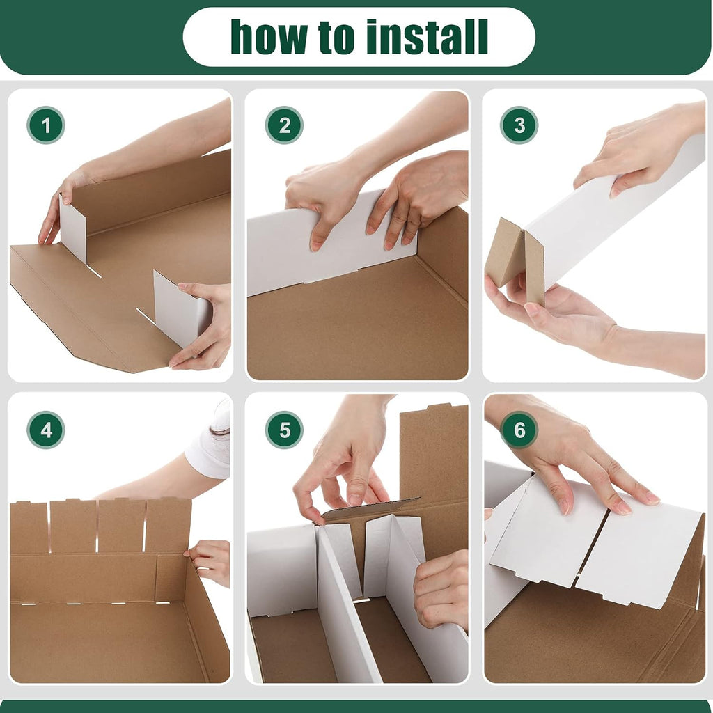 Yexiya 18 Pcs 5000 Count Card Storage Boxes for Trading and Gaming Cards White Cardboard Organizer with Divider Collector Holders Collectibles Box for Sports Basketball Collecting
