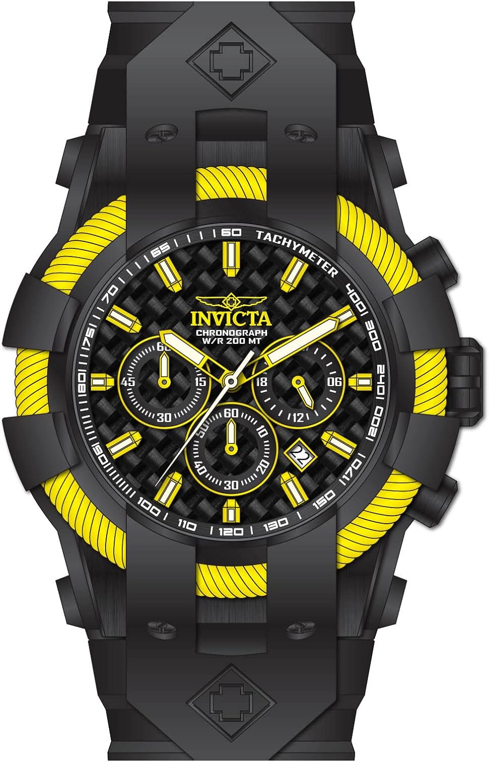 Invicta Men's 23855 Bolt Analog Display Quartz Black Watch