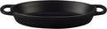 Le Creuset LS2088-24ML Enamel Cast Iron Signature Oval Baker, 1 quart, Black