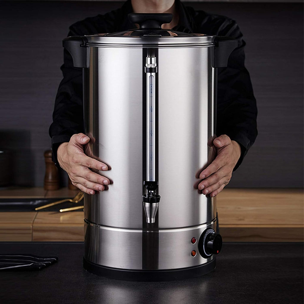 Stainless Steel Catering Boiler, 8L Coffee Hot Water Dispenser, Beverage Commercial Water Dispenser Milk Tea Insulation for Beverage Store Party