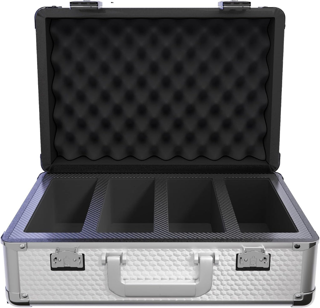 Zion Cases Slab Case XL Graded Card Case; The Original Slab Case for Graded Cards; Fits PSA, BGS, HGA, and CSG Graded Trading Card Slabs; Ideal Travel Storage Solution; (Cubed Silver)