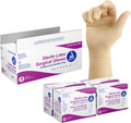 Dynarex Sterile Disposable Latex Surgical Gloves, Powder-Free, Sterilely Packaged in Pairs, Professional Medical Use, Bisque, Size 8.0, 1 Case of 200 Pairs (Packaging May Vary)