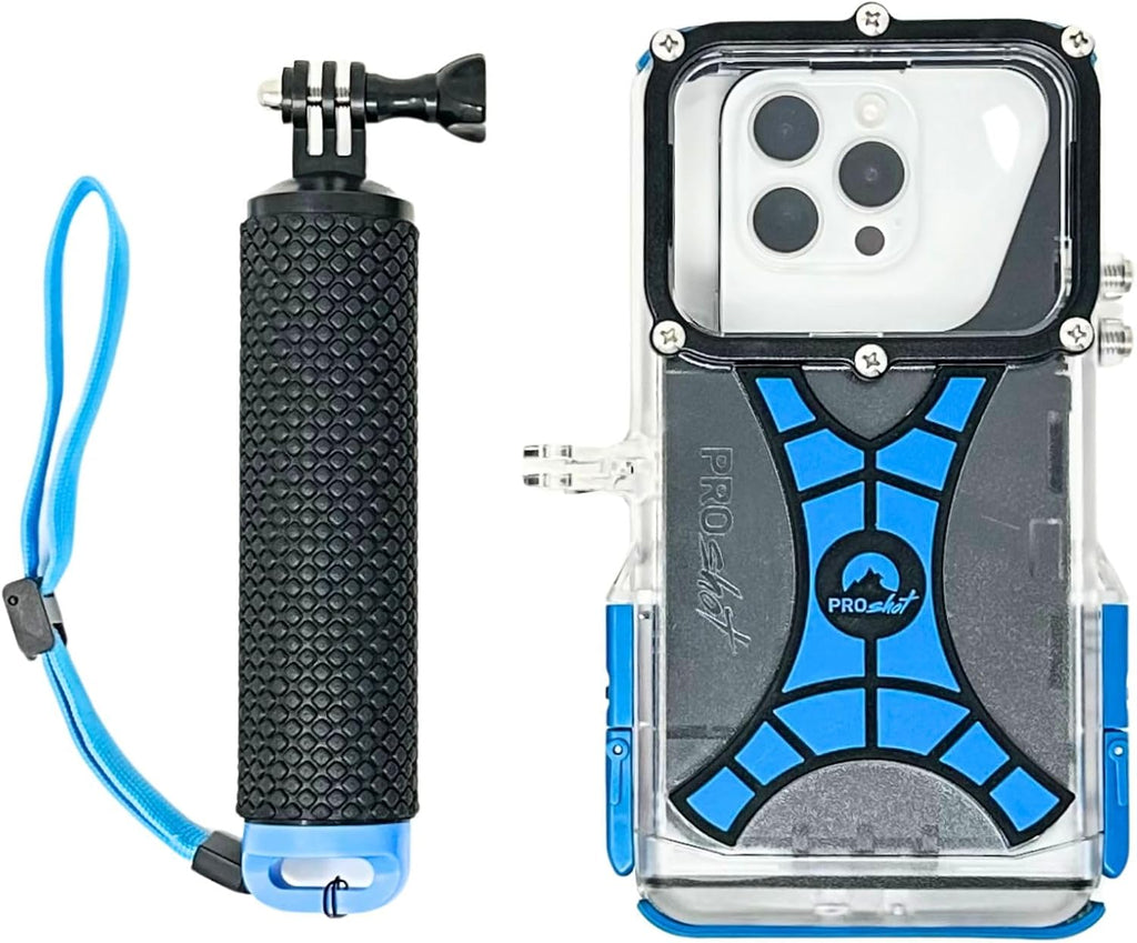 ProShot Dive 2.0 – Waterproof iPhone Housing, Rated to 130 ft, Compatible with All iPhones, Underwater Camera Case for Diving and Snorkeling. (Fits All iPhones Including 17 Pro & 17 Pro Max)