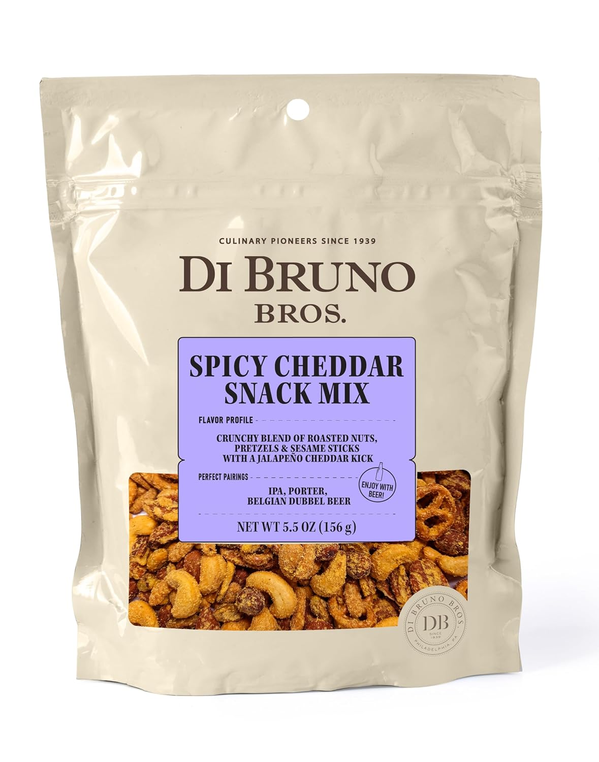 Di Bruno Bros Philly Tailgate Bundle: Perfect Gourmet Snacks For A Game Day Party | Spreadable Cheese | Crostini | Pretzel | Pepper Shooters | Black Lava Cashews | Spicy Cheddar Snack Mix | Pepperoni