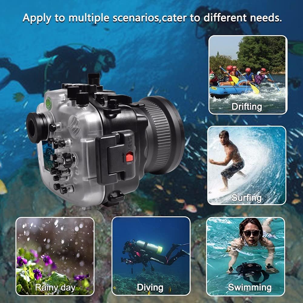 SeaFrogs Professional Waterproof Housing for Sony A7S III [40m/130fit] Underwater Case for Sony A7SIII A7S3 A7 SIII Alpha 7S III+28-70mm F3.5-5.6, 16-35mm F/4