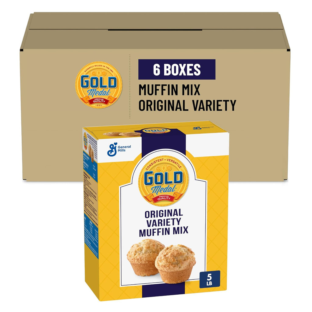 Gold Medal Original Variety Muffin Mix, 5 Lb Box (Pack of 6)