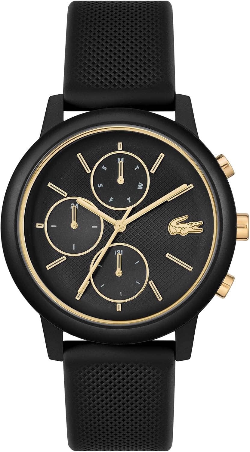 Lacoste 12.12 Move Men's Multifunction Watch – 42mm Aluminum Case, Day/Date/24-Hour Subdials, Contemporary, Sporty - Premium Fashion Timepiece - Gift for Him