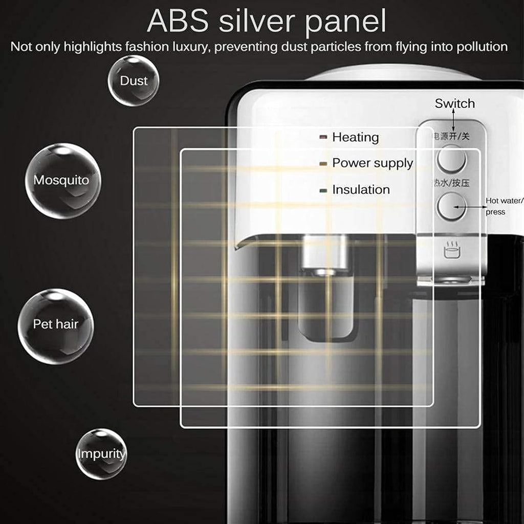 Electric Water Dispenser, Desktop Water Dispenser Cold Hot Ice Water Cooler Heater Drinking Fountain for Home Hotel Coffee Tea Bar (Black Cold/Warm/hot)