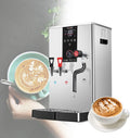 Commercial Intelligent LCD Touch Screen Steam Boiler 50L/H Hot Water Cold Water Milk Foamer Machine (110v Silvery)
