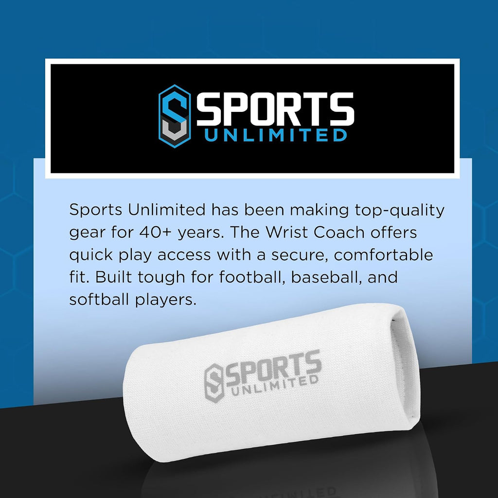 Sports Unlimited Youth Triple Wrist Coach, Football Wristbands for Plays, Baseball Wristbands, QB Arm Bands