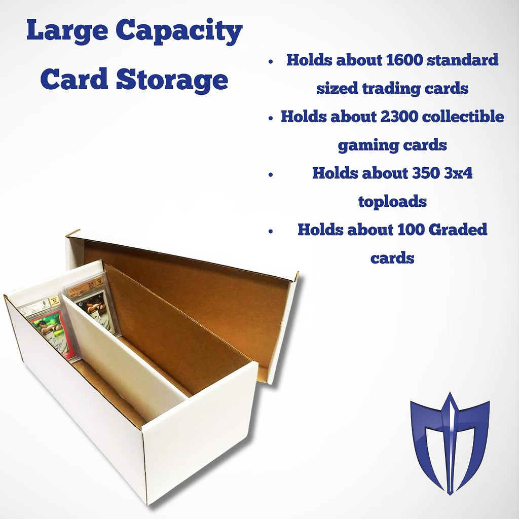 Max Protection Graded Card Storage Box - 2 Row Slab Storage Box for PSA BGS SGC CGC - Graded Sports Card Holder - Made in the USA 25 Pack