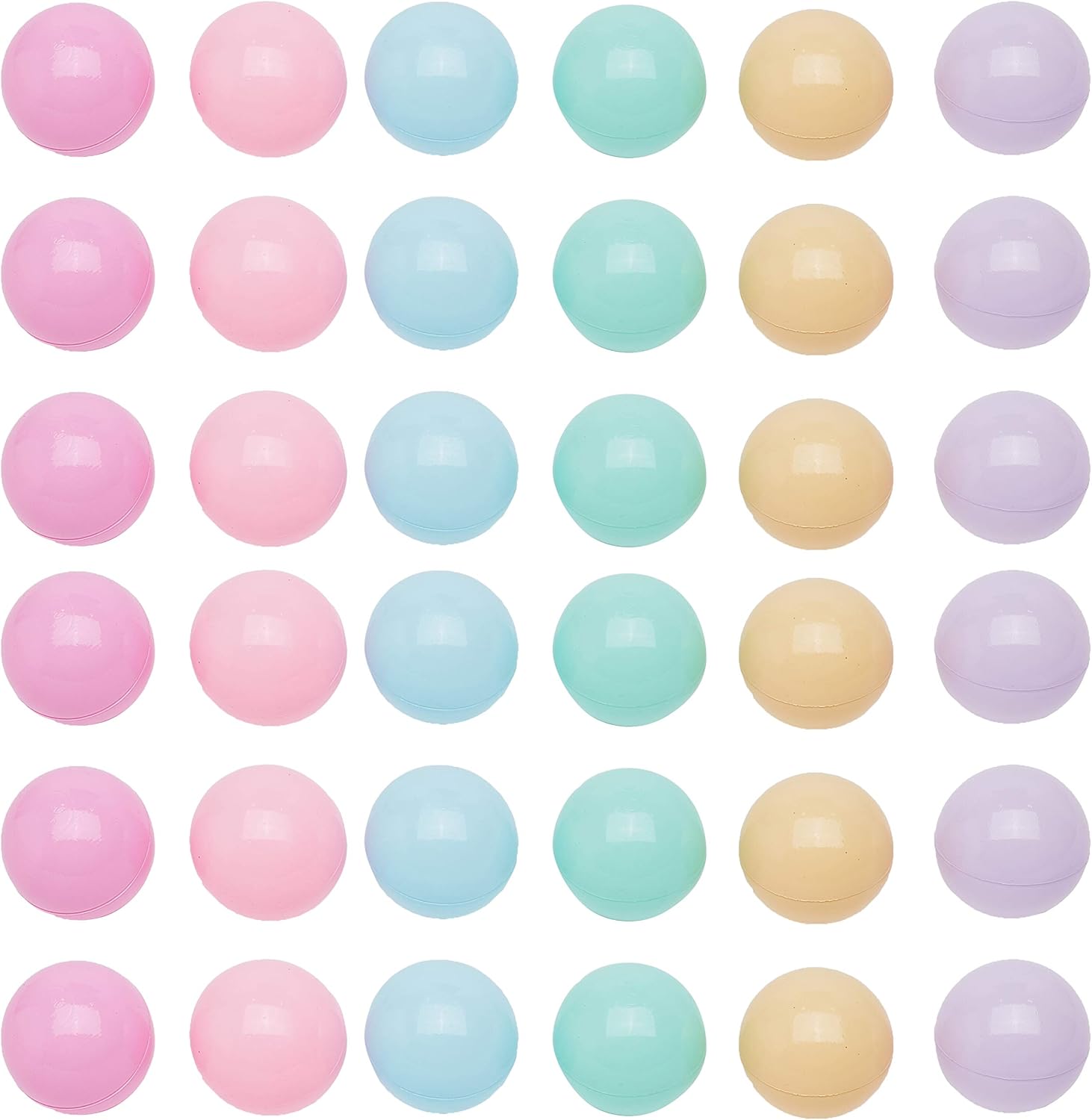 Amazon Basics BPA-Free Ball Pit Balls with Storage Bag, Crush-Proof Plastic for Toddlers Kids 12+ Months Play, 6 Pastel Colors, 1000 Count