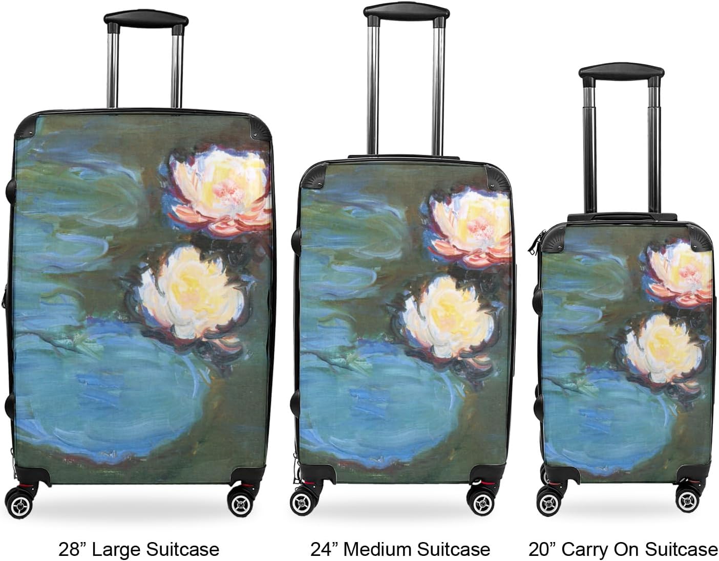 Water Lilies #2 Suitcase - 24' Medium - Checked