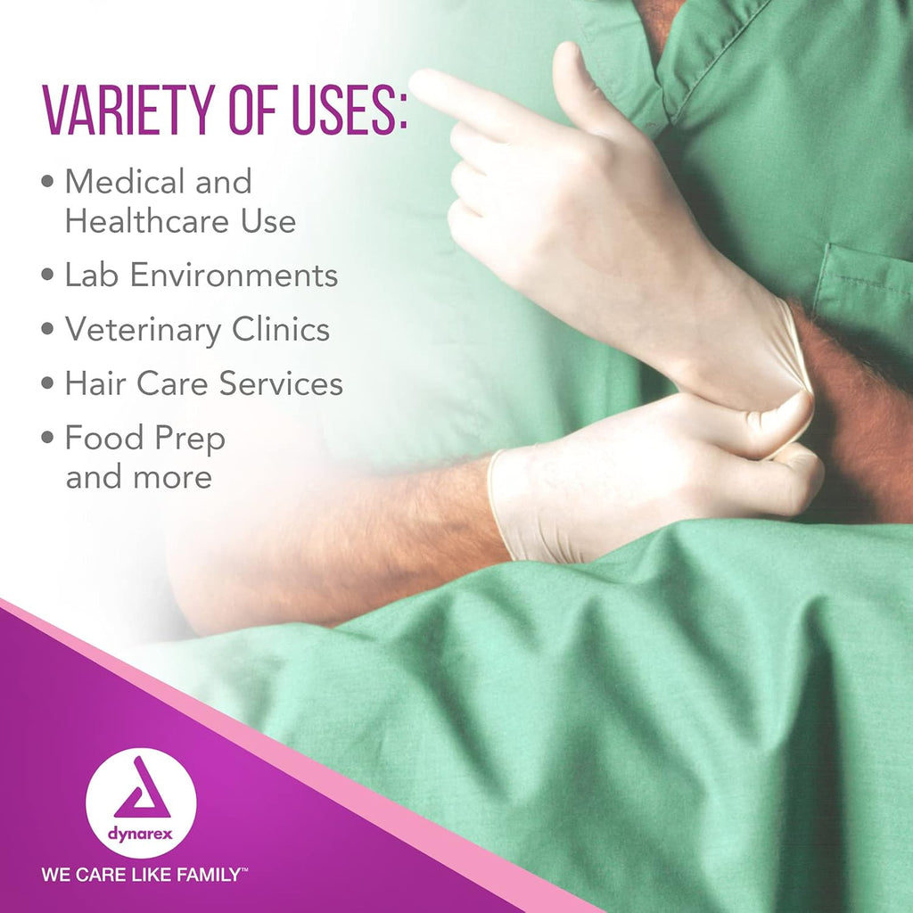 Dynarex Sterile Disposable Latex Surgical Gloves, Powder-Free, Sterilely Packaged in Pairs, Professional Medical Use, Bisque, Size 8.0, 1 Case of 200 Pairs (Packaging May Vary)
