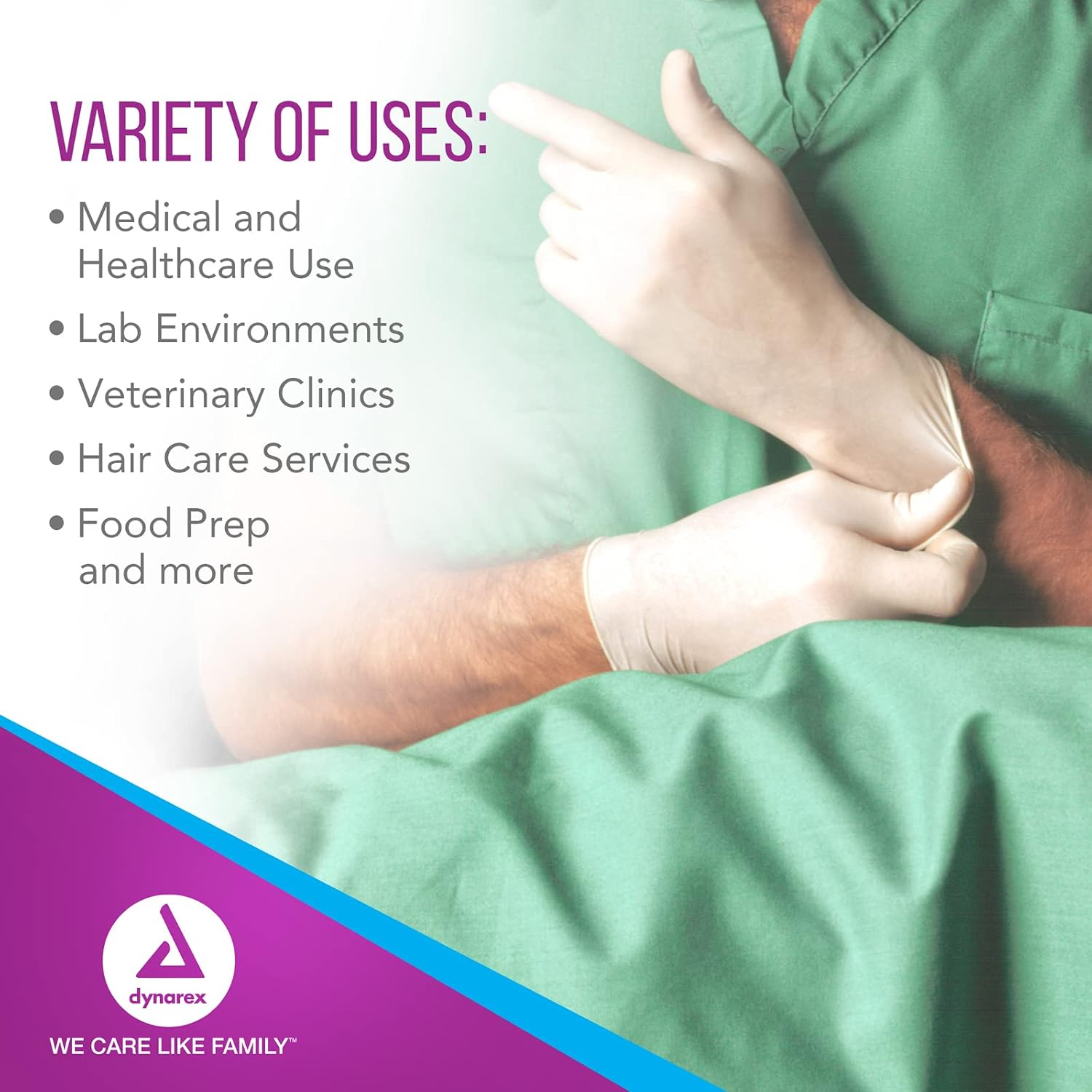 Dynarex Sterile Disposable Latex Surgical Gloves, Powder-Free, Sterilely Packaged in Pairs, Medical & Healthcare, Bisque, Size 9, 1 Case of 200 Pairs