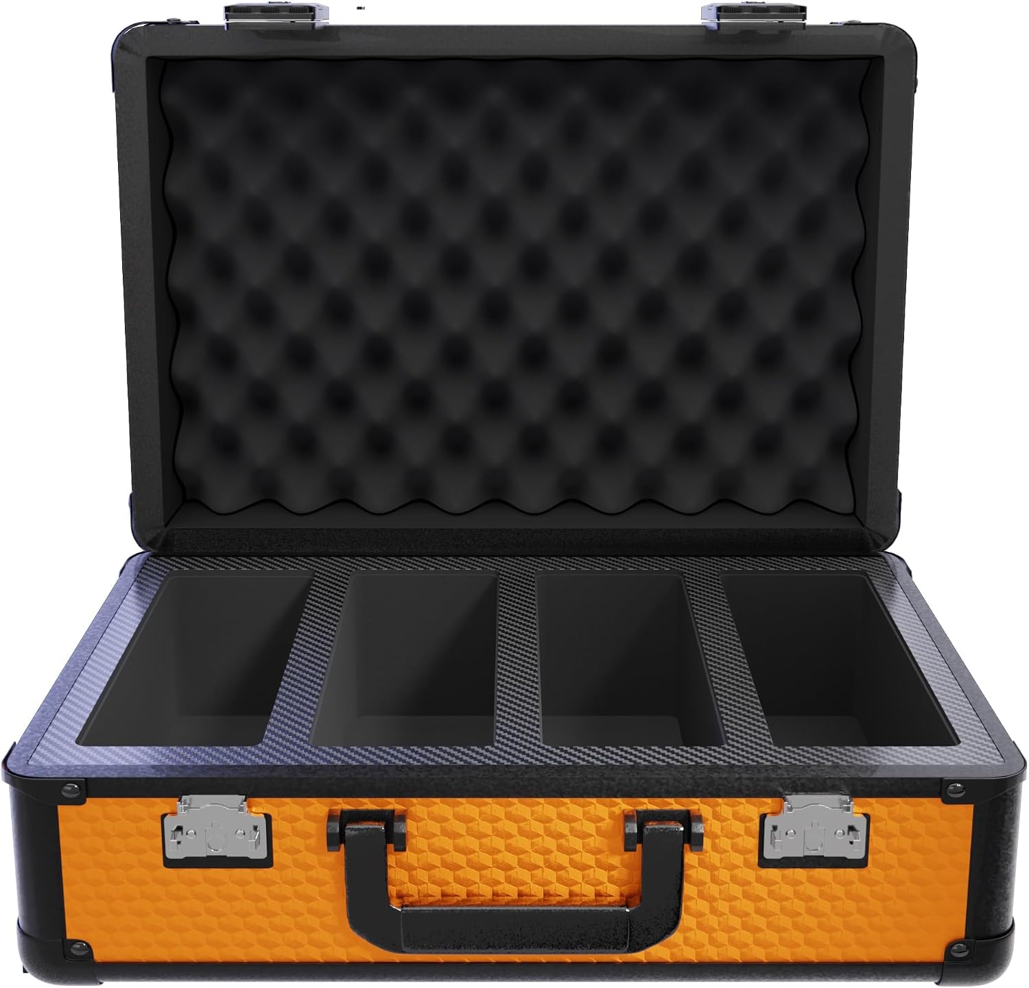 Zion Cases Slab Case XL Graded Card Case; The Original Slab Case for Graded Cards; Fits PSA, BGS, HGA, and CSG Graded Trading Card Slabs; Ideal Travel Storage Solution; (Cubed Orange)