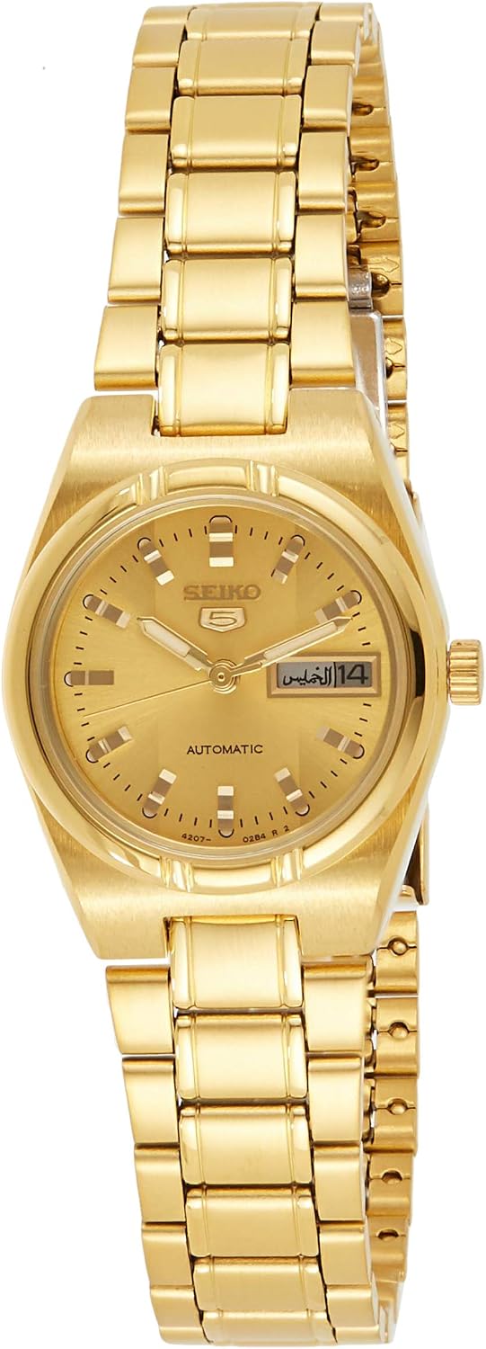 SEIKO Series 5 Automatic Gold Dial Ladies Watch SYM600K1
