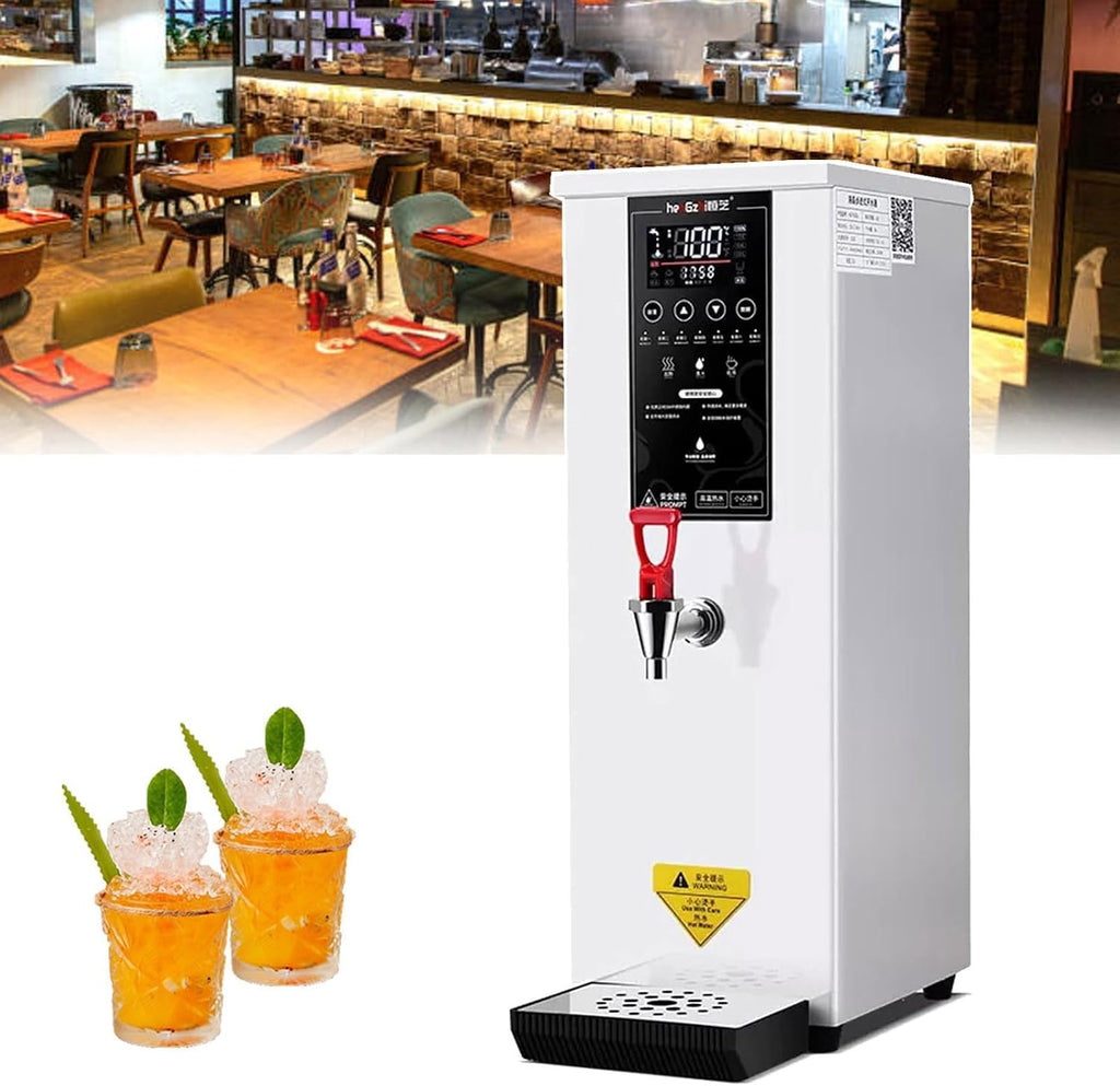 Commercial Hot Water Dispenser, Autofill Boiler with Digital Control, Auto Temperature Control for Tea & Coffee, Instant Hot Water System (White)