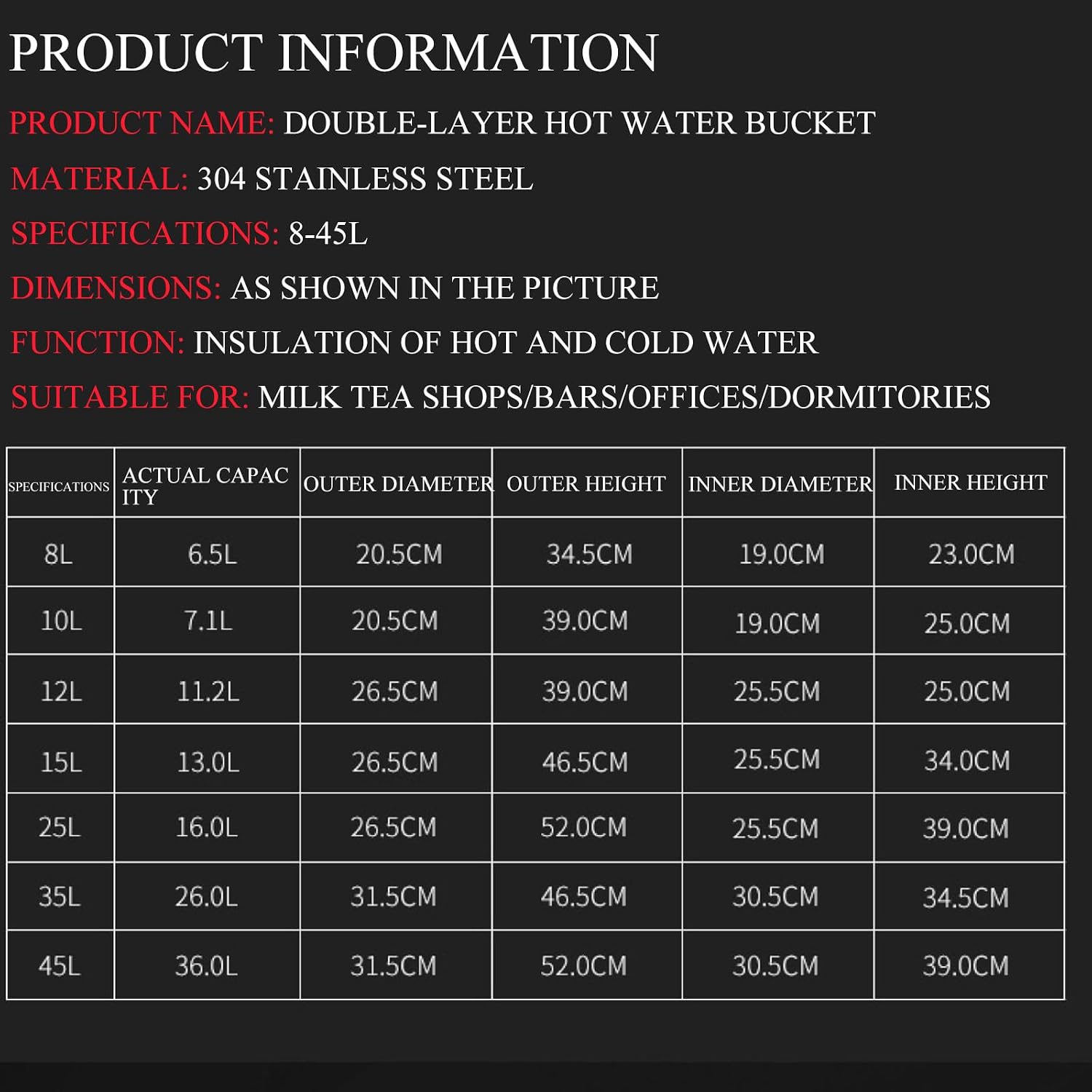 Electric Hot Water Dispenser, Stainless Steel Commercial Water Boiler and Warmer, Coffee Tea Urn, Adjustable Tabletop Tea Coffee Urn for Party Buffet Catering