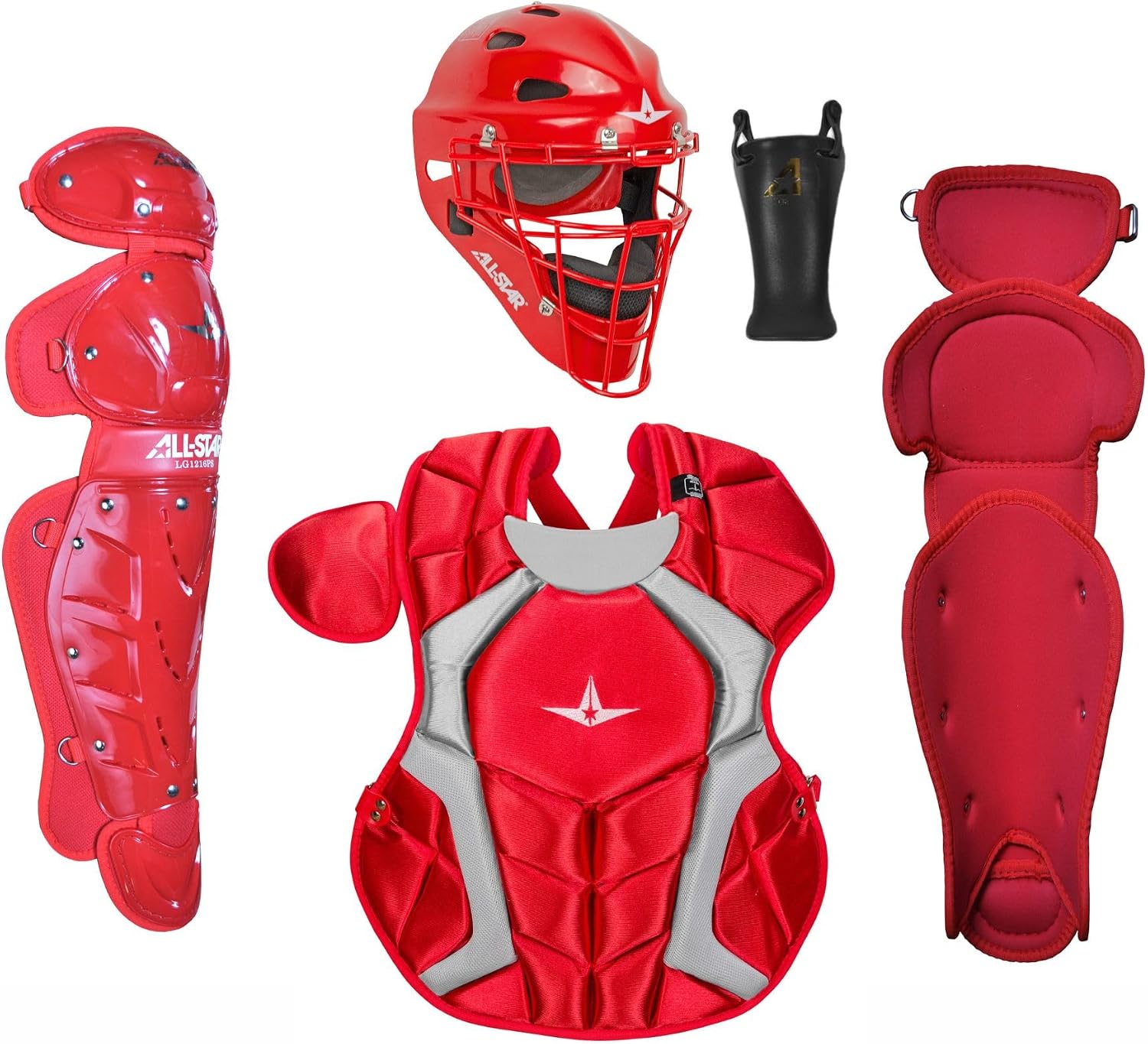 All-Star Player's Series Youth Catcher's Kit – Complete Protective Baseball/ Softball Gear Set, NOCSAE Certified, Ages 7-16