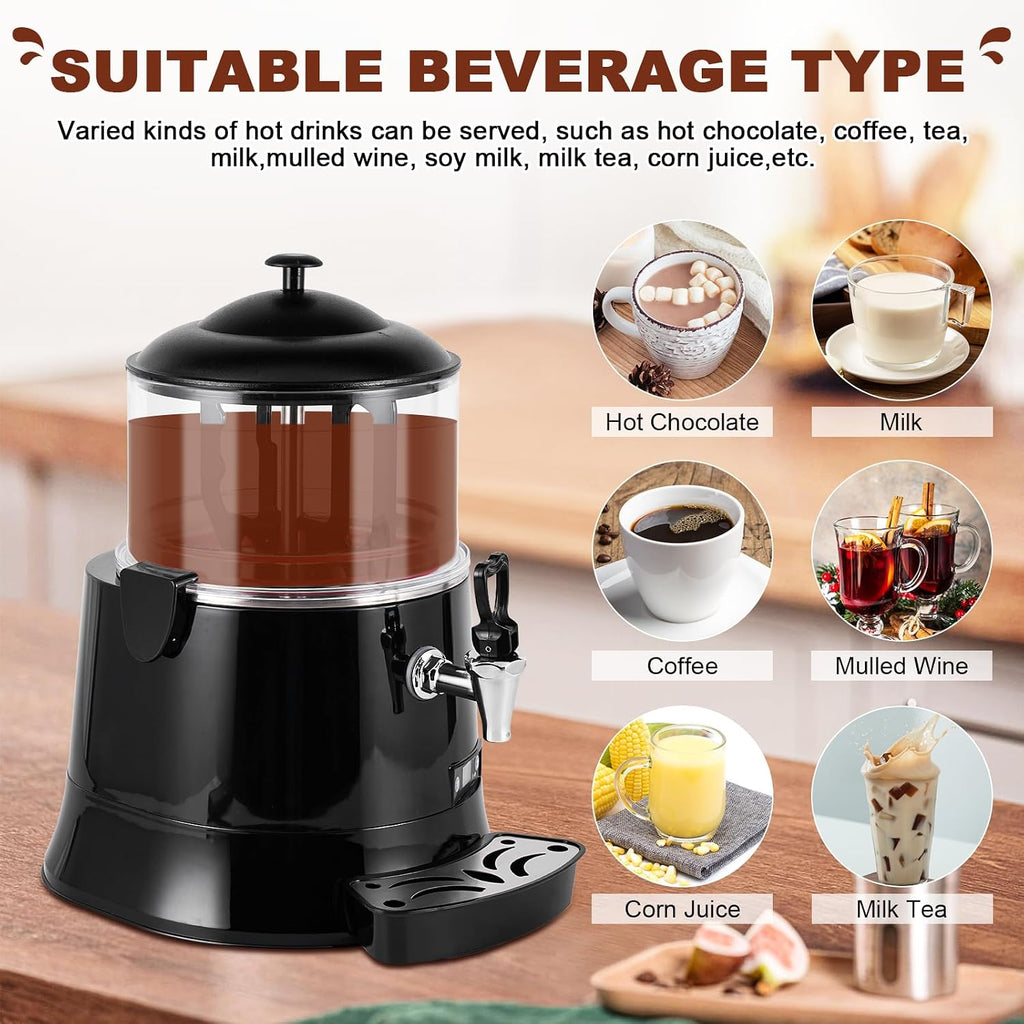 YUCHENGTECH 5L Commercial Hot Chocolate Maker Upgrade Machine Hot Chocolate Dispenser Warmer for heating Chocolate Coffee Milktea CE Certification 100-120V (5L)