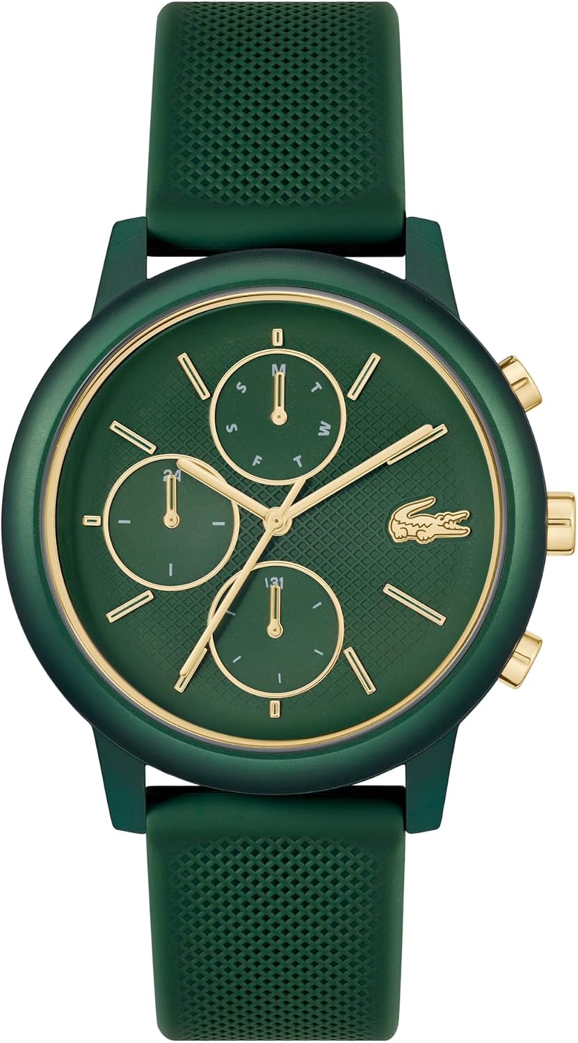 Lacoste 12.12 Move Men's Multifunction Watch – 42mm Aluminum Case, Day/Date/24-Hour Subdials, Contemporary, Sporty - Premium Fashion Timepiece - Gift for Him
