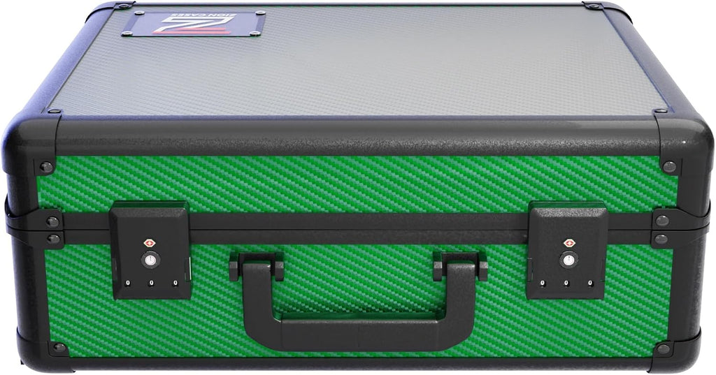 Zion Cases Slab Case XL Graded Card Case; The Original Slab Case for Graded Cards; Fits PSA, BGS, HGA, and CSG Graded Trading Card Slabs; Ideal Travel Storage Solution; (Carbon Fiber Green)