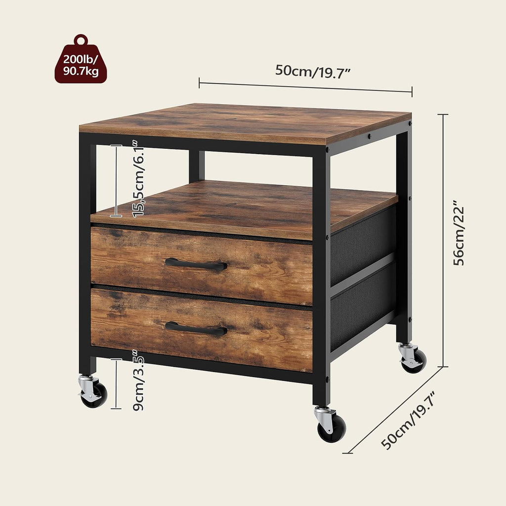 MAHANCRIS Bakers Rack with Power Outlet and Mini Fridge Stand Bundle, 4-Tier Fridge Stand with Storage, BRHR40E01N1-RSHR5001