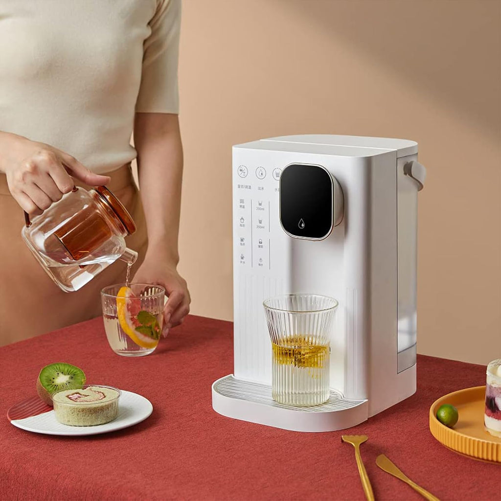 Instant Hot Water Dispenser, Hot Water Machine, Tea Coffee 2.8L Water Tank, 4-Step Temperature Control, Safety Child Lock, Overheat Protection,Water Levels 200ML/350ML