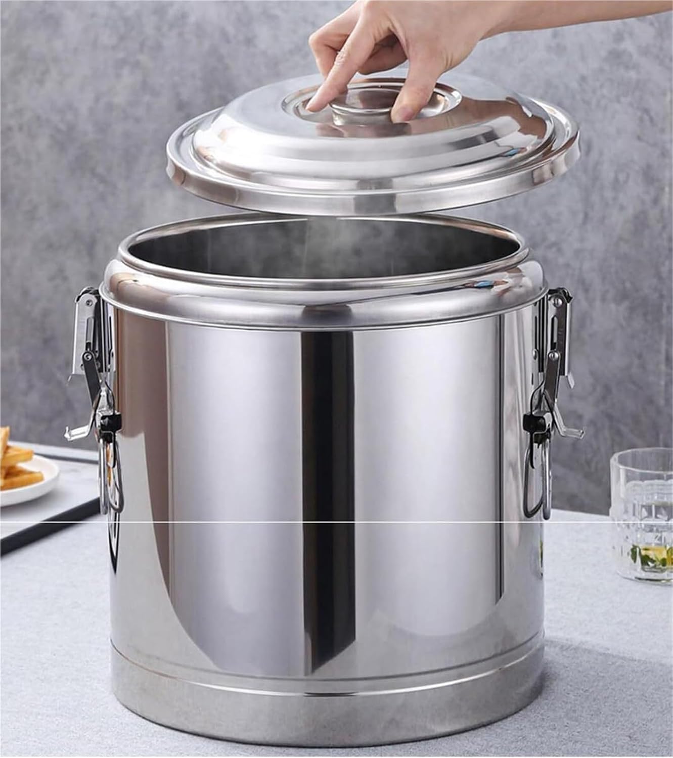 10L Insulated Beveradispenser For Catering, Stainless Steel Insulated Barrel With Tap, Hot Water Dispensers Tea Urn