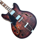 Custom Classic Lefty Jazz Electric Guitars Left Handed Jazz Customized Electric Guitar Hollow Body F Hole Electric Guitar