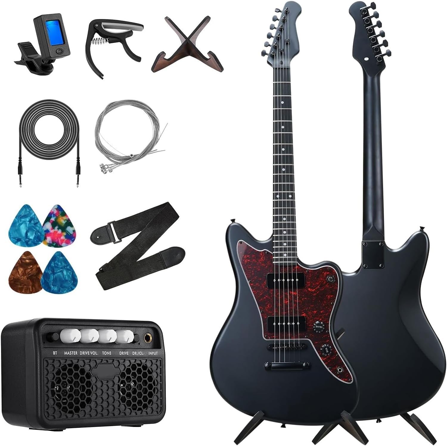 Professional Musical Instrument Set 39 Inch Solid Solid Electric Guitar For Adult Beginners Professional Electric Guitar(1)